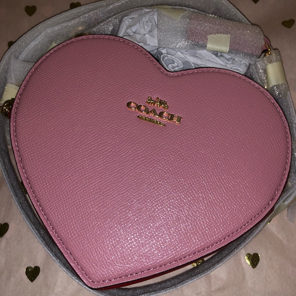 Coach Heart Crossbody in Colorblock - Picture 6 of 11